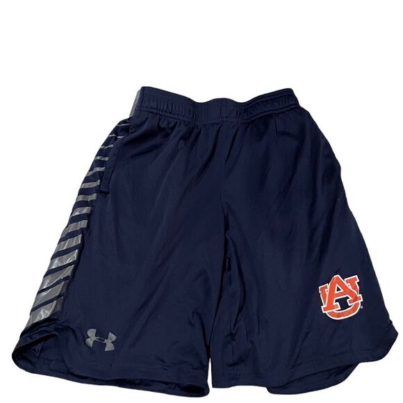Under Armour Heatgear blue and gray youth medium shorts - Picture 1 of 9